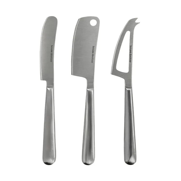 Coltelli per formaggio 3 pezzi, Argento House Doctor