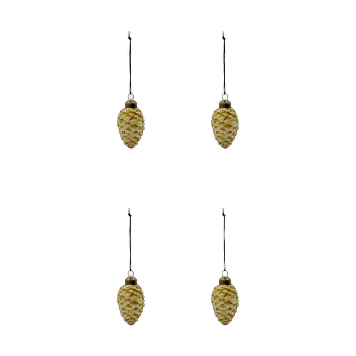 Cone decorazione natalizia set da 4, Oro House Doctor