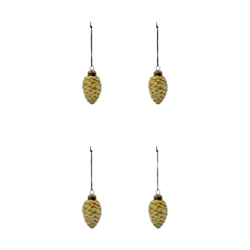 Cone decorazione natalizia set da 4 - Oro - House Doctor