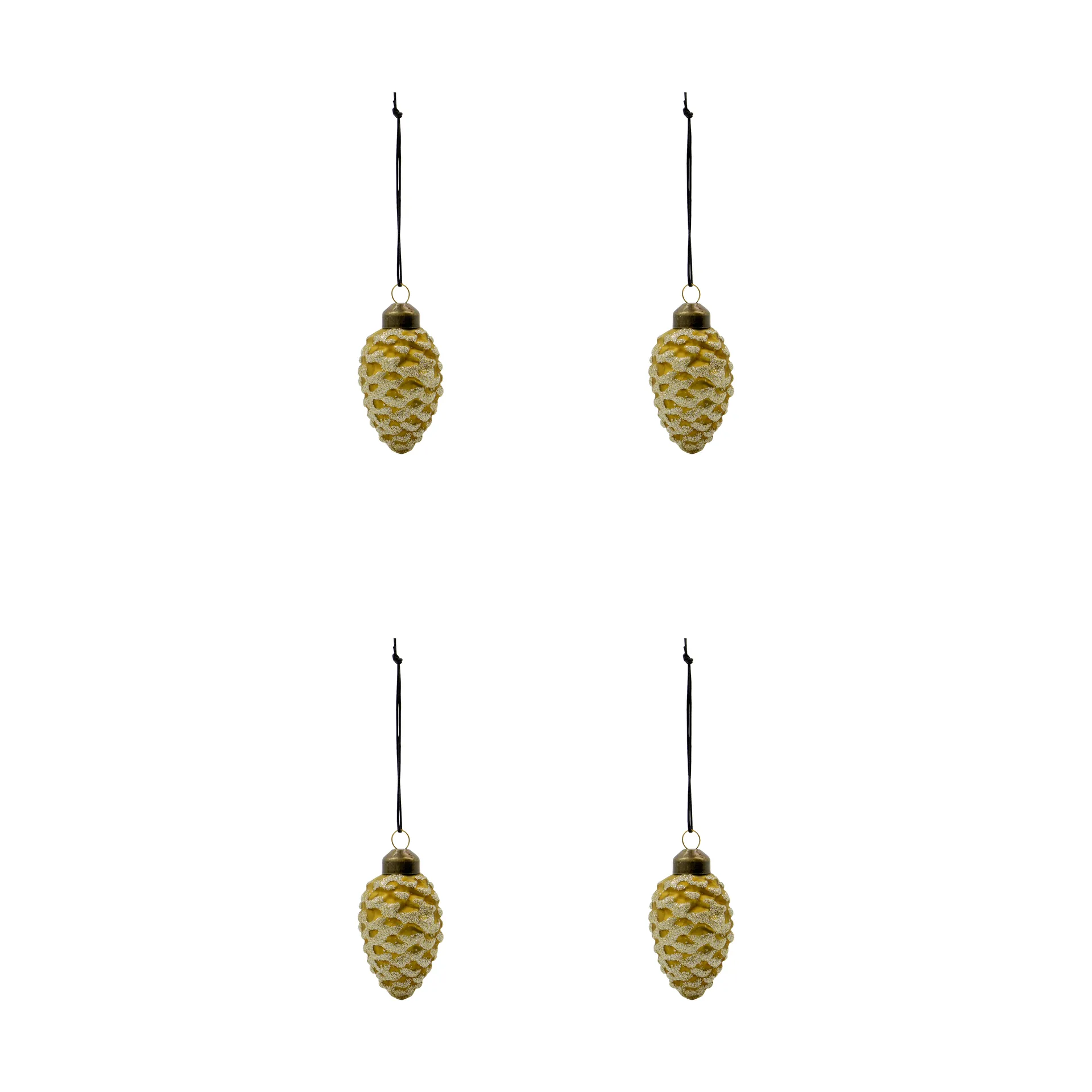 Cone decorazione natalizia set da 4, Verde House Doctor