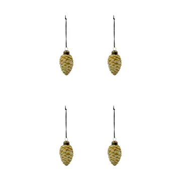 Cone decorazione natalizia set da 4 - Verde - House Doctor