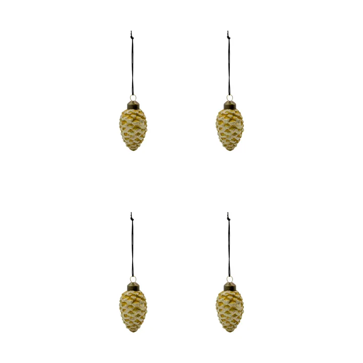 Cone decorazione natalizia set da 4 - Verde - House Doctor