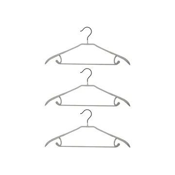 Confezione da 3 appendini Ward - nero-grigio - House Doctor