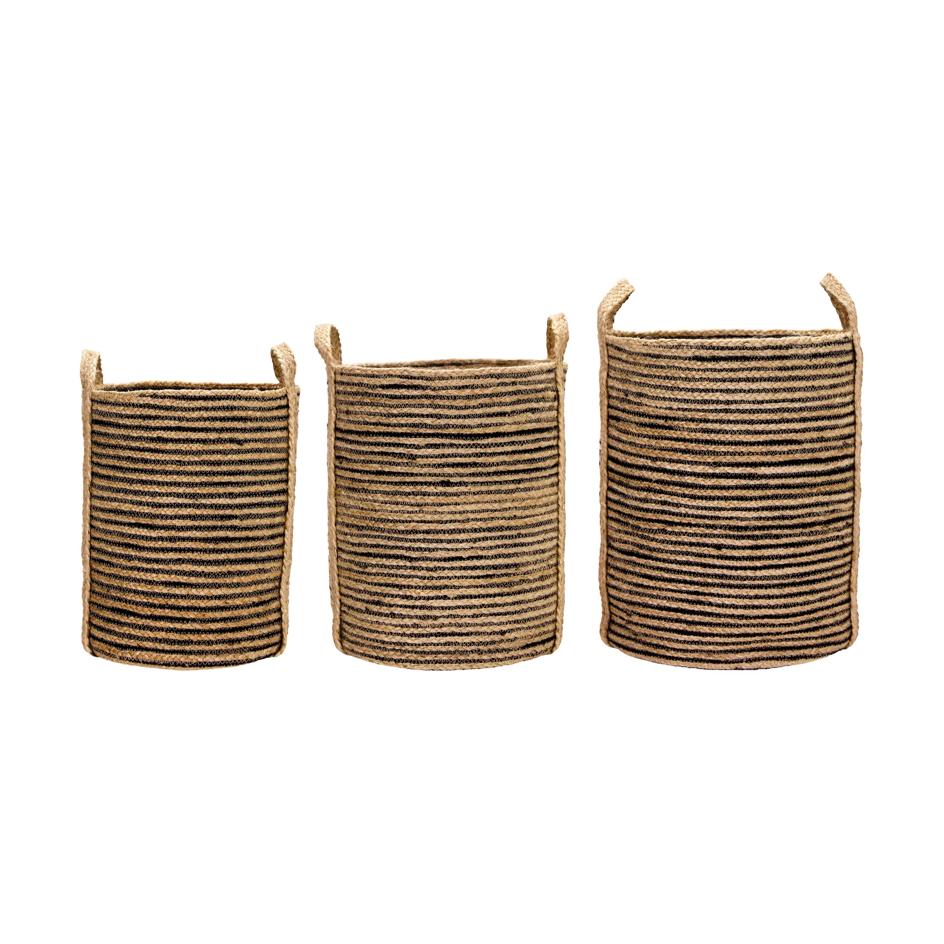 Contenitori Dungi confezione da 3, Nero-naturale House Doctor