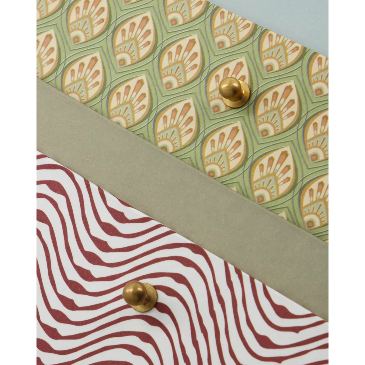 Contenitori rosso-khaki Keep , 2 pezzi House Doctor