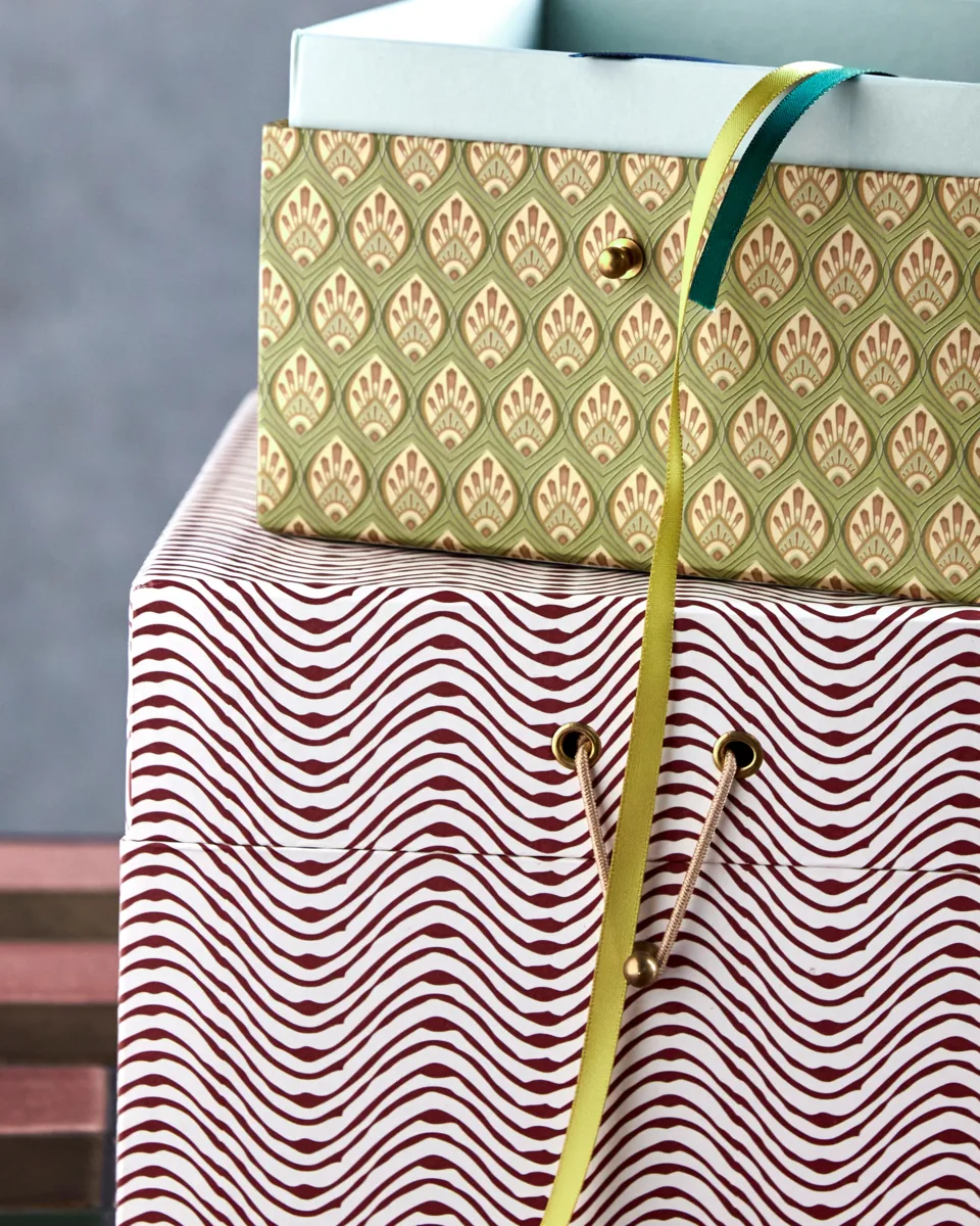 Contenitori rosso-khaki Keep , 2 pezzi House Doctor