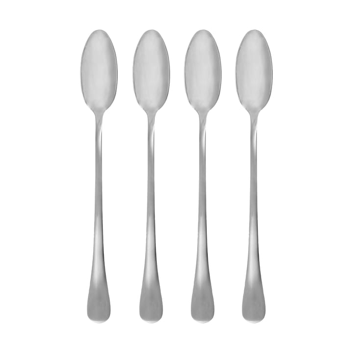 Cucchiaio lungo Brush 4 pezzi - Finitura argento - House Doctor