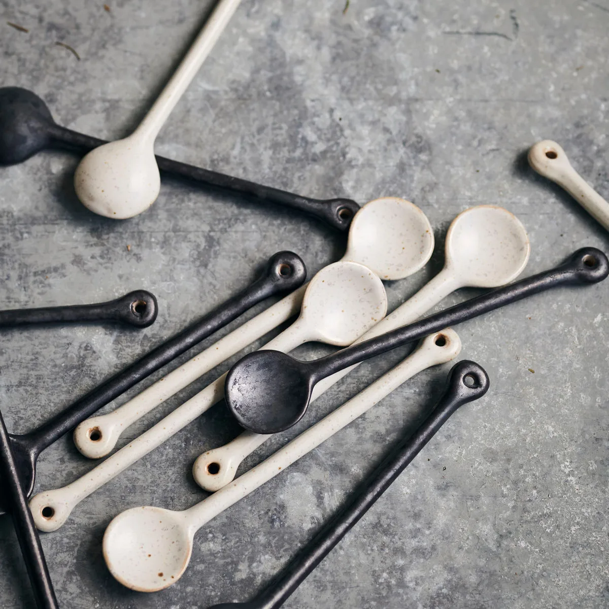 Cucchiaio Pion 14 cm, nero-marrone House Doctor