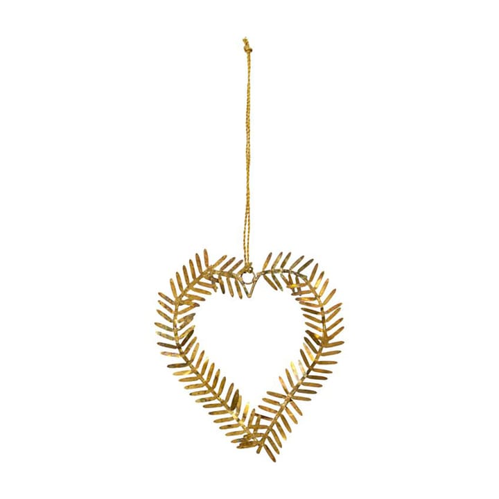 Cuore decorativo da appendere Lamet, ottone House Doctor