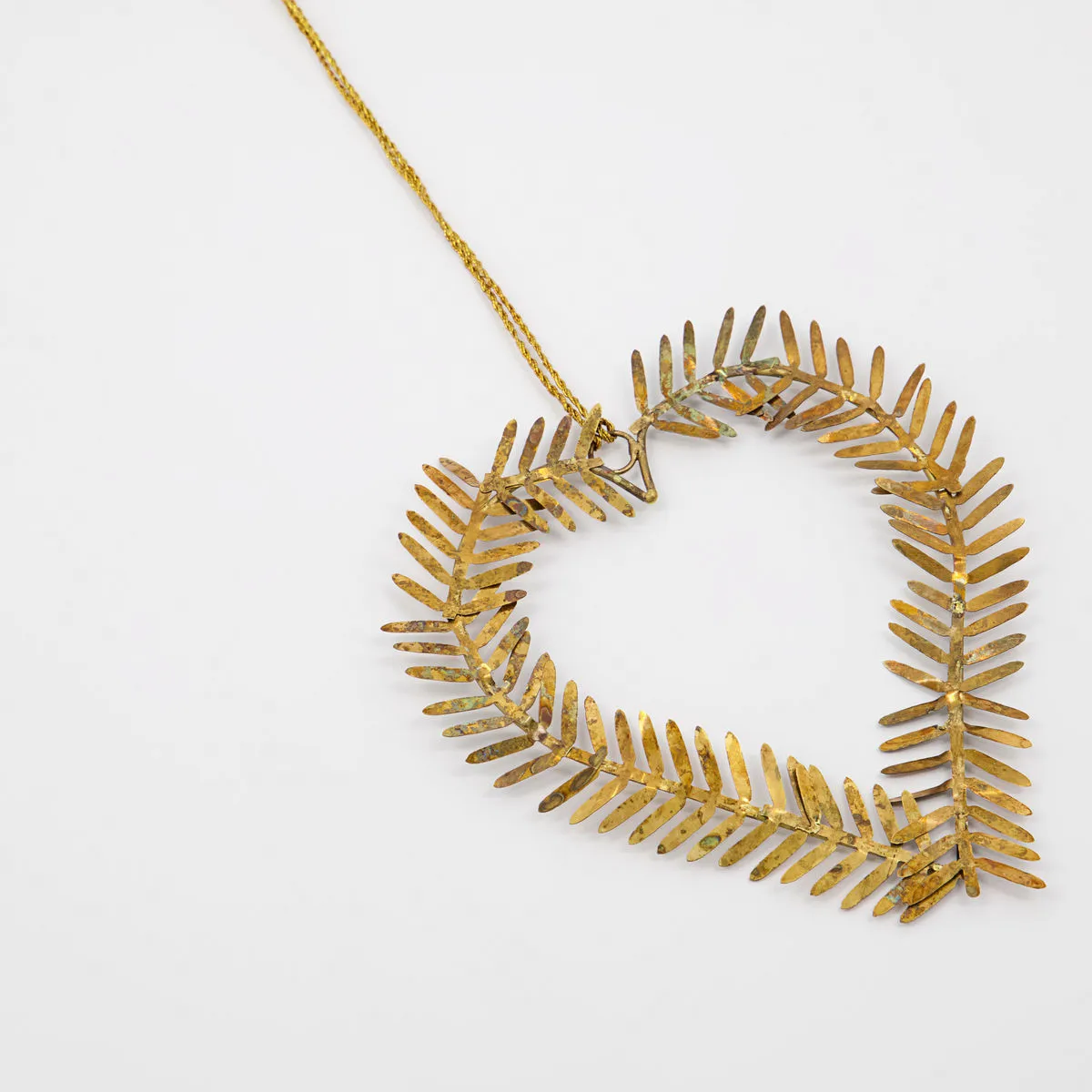 Cuore decorativo da appendere Lamet, ottone House Doctor