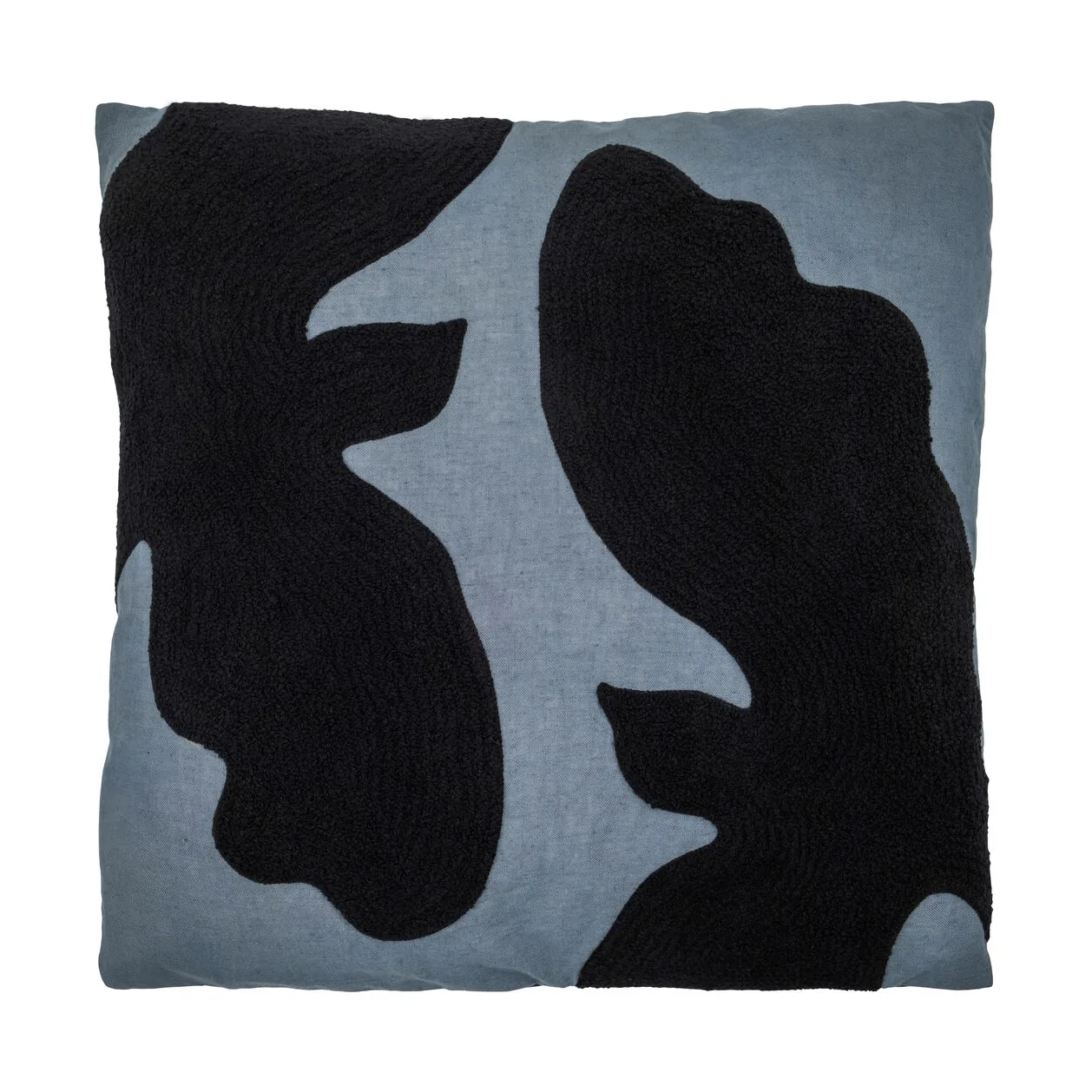 Cuscino decorativo Miki, Blu mediterraneo-nero, 50x50 cm House Doctor