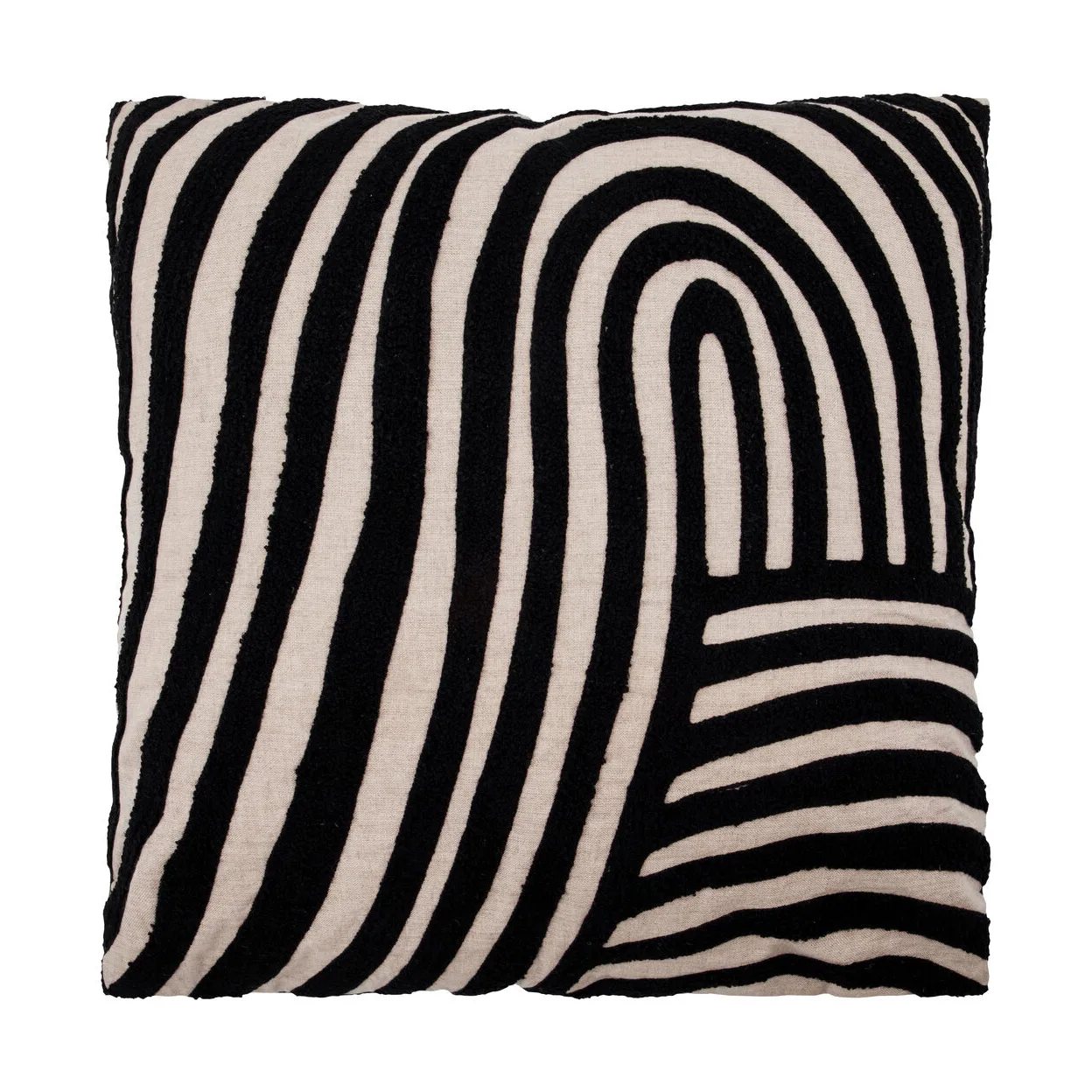 Cuscino decorativo Sky, Sabbia-nero, 50x50 cm House Doctor
