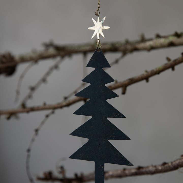 Decorazione albero con stella da appendere, confezione da 3, Nero House Doctor