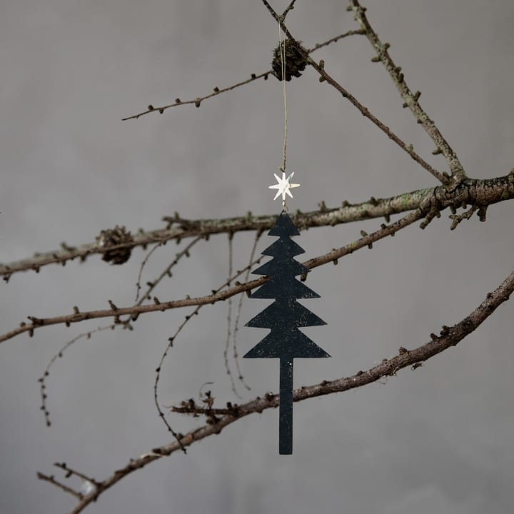 Decorazione albero con stella da appendere, confezione da 3, Nero House Doctor