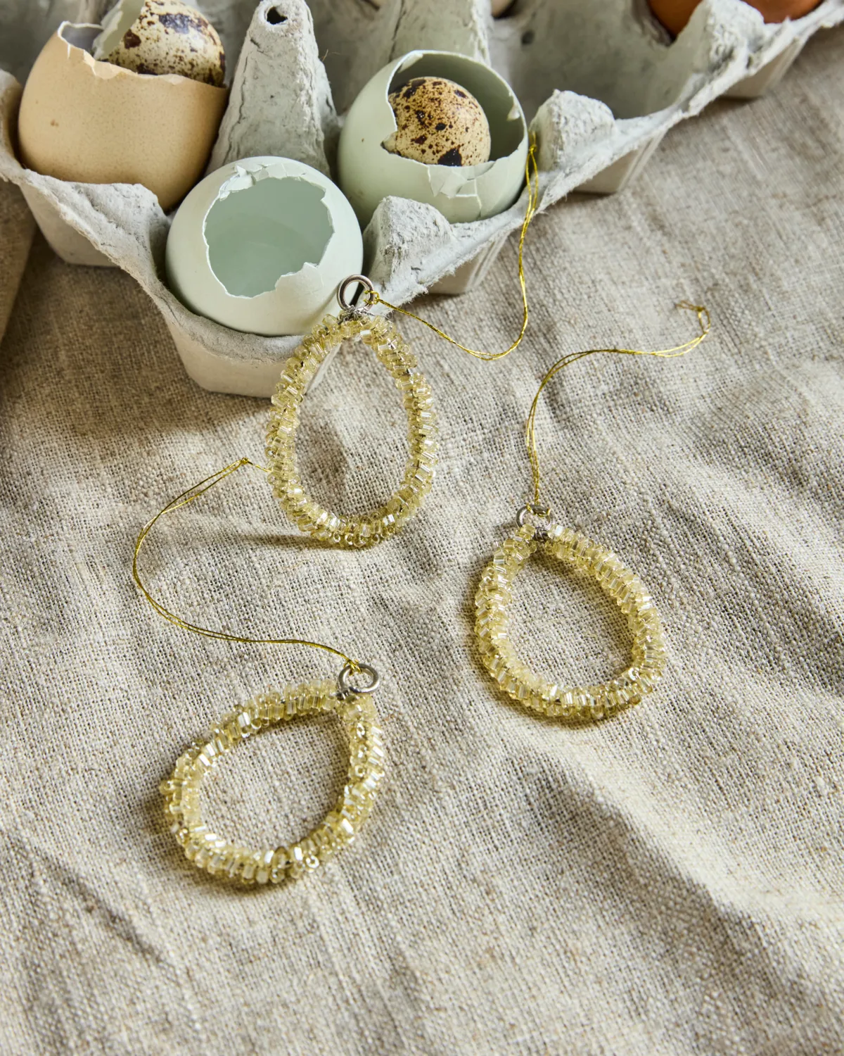 Decorazione di Pasqua Beads, set da 3 pezzi, Champagne House Doctor