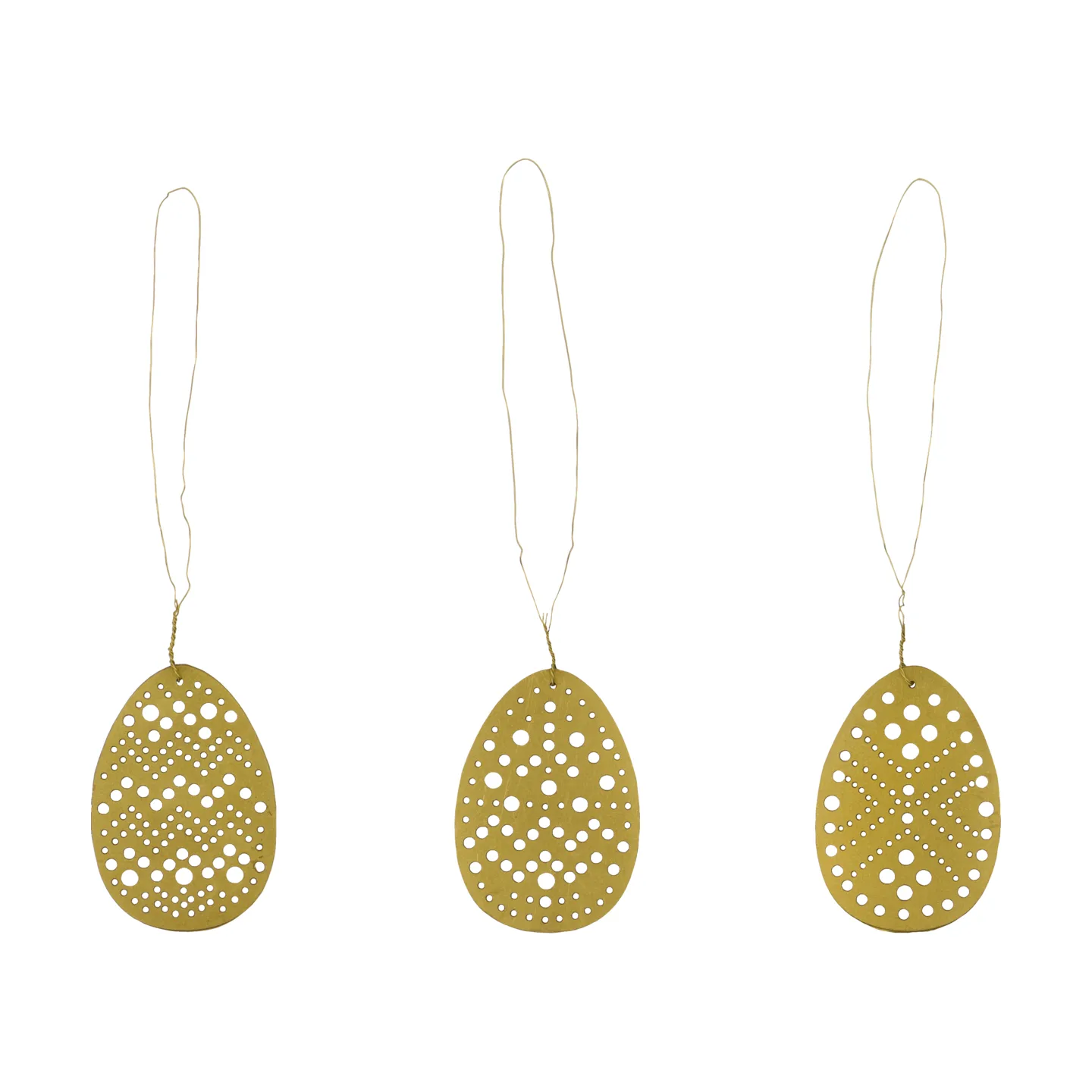 Decorazione di Pasqua Cut, set da 3 pezzi, Ottone antico House Doctor