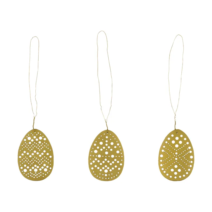 Decorazione di Pasqua Cut, set da 3 pezzi - Ottone antico - House Doctor