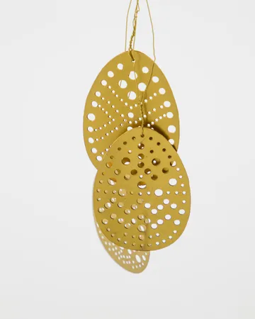 Decorazione di Pasqua Cut, set da 3 pezzi - Ottone antico - House Doctor