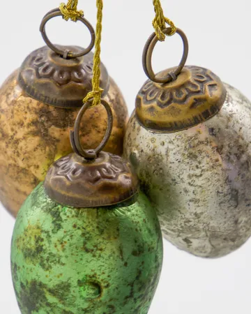 Decorazione di Pasqua House Doctor Egg, set da 12 pezzi - Verde, Rosa, Off-white - House Doctor