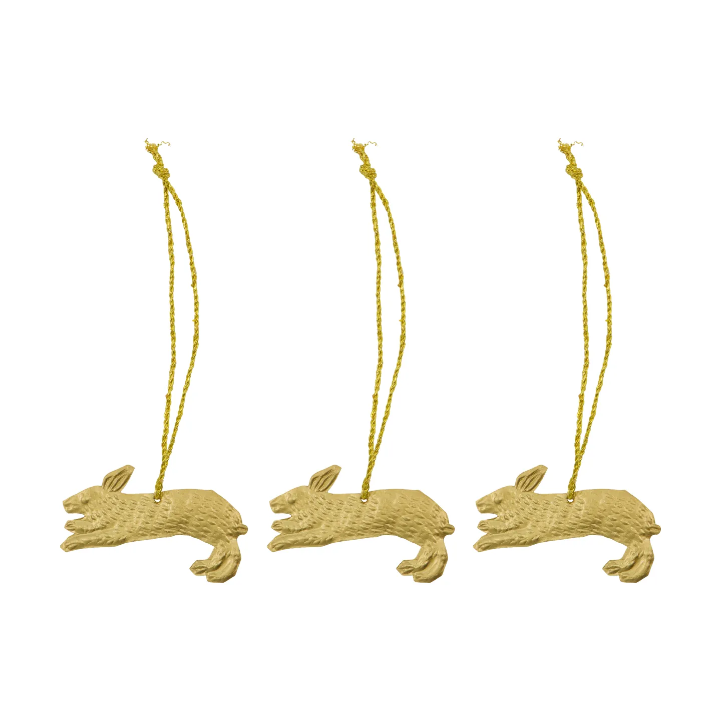 Decorazione di Pasqua Rabbit, set da 3 pezzi, Ottone antico House Doctor