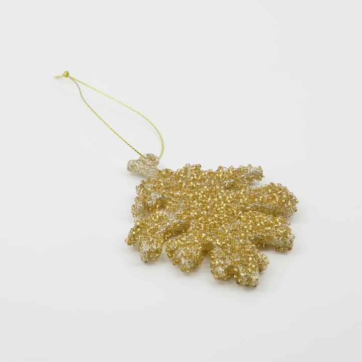 Decorazione natalizia Gliz 10,5 cm, confezione da 3, Glitter dorati House Doctor
