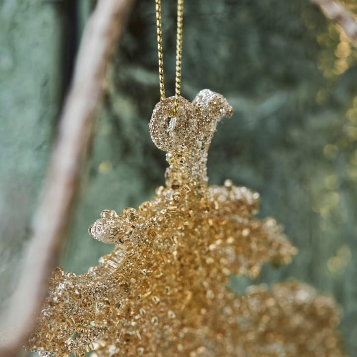 Decorazione natalizia Gliz 10,5 cm, confezione da 3, Glitter dorati House Doctor