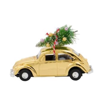 Decorazione natalizia macchinina MINI Xmas - Oro - House Doctor