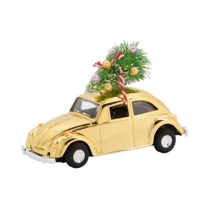 Decorazione natalizia macchinina MINI Xmas, Oro House Doctor