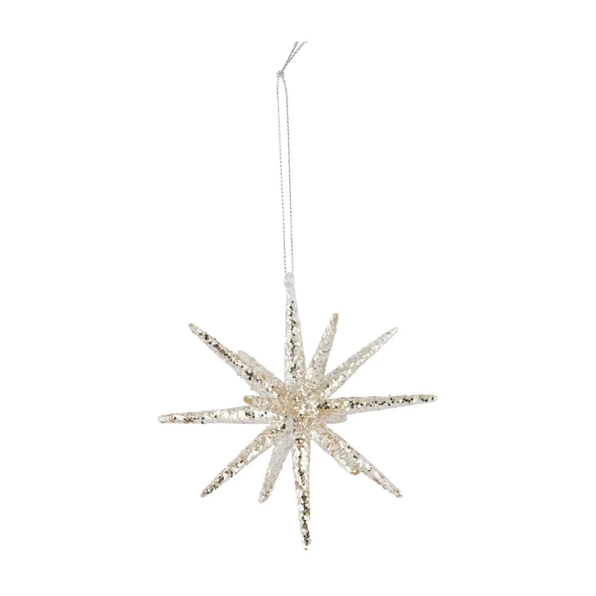 Decorazione natalizia Spike Ø 12 cm, Argento, glitter House Doctor