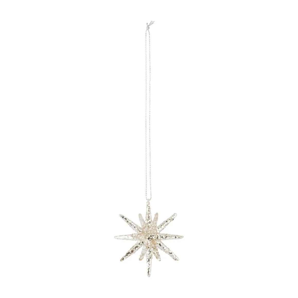 Decorazione natalizia Spike Ø 7,5 cm, Argento, glitter House Doctor