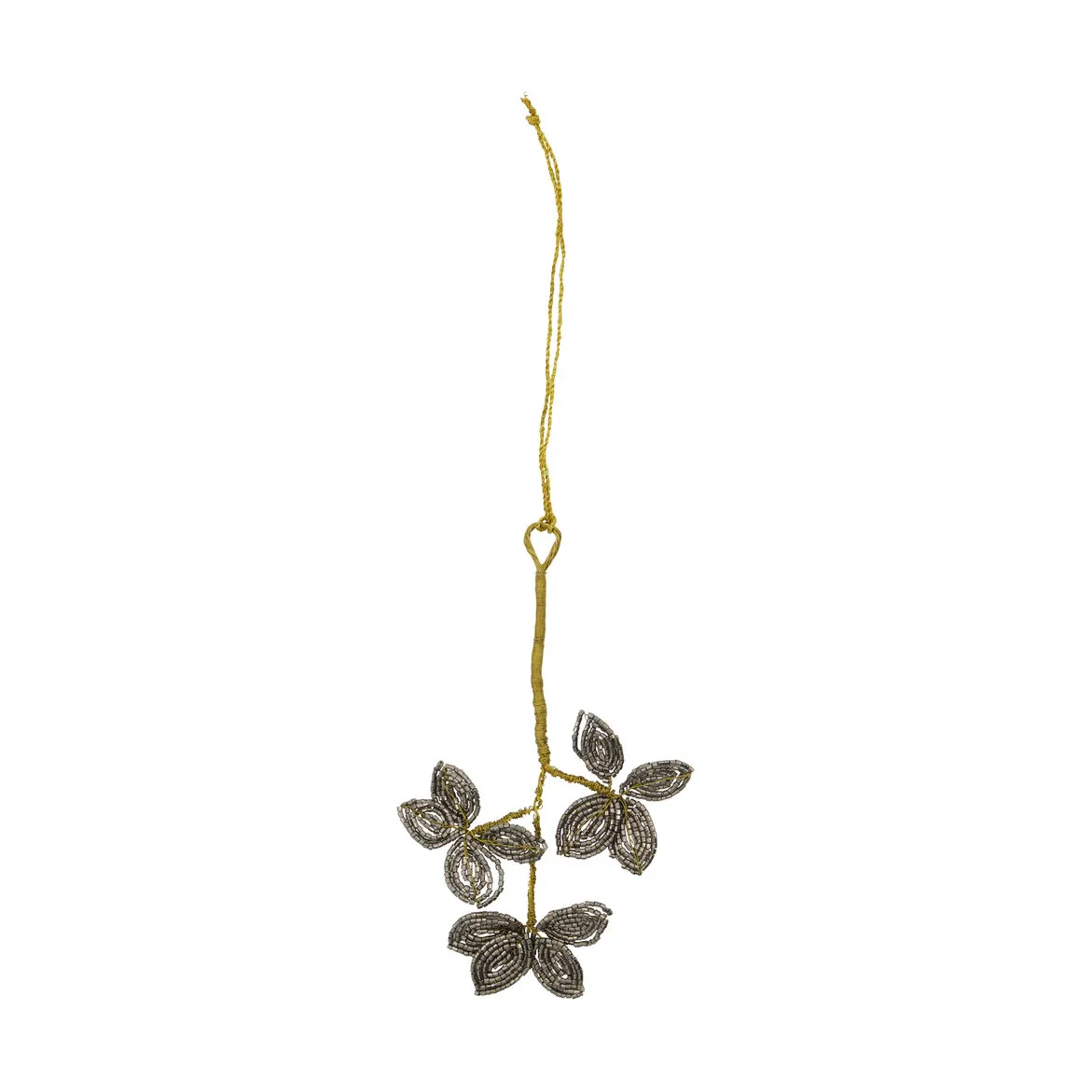 Decorazione natalizia vischio Pearl, 3 pezzi, Grigio, oro House Doctor