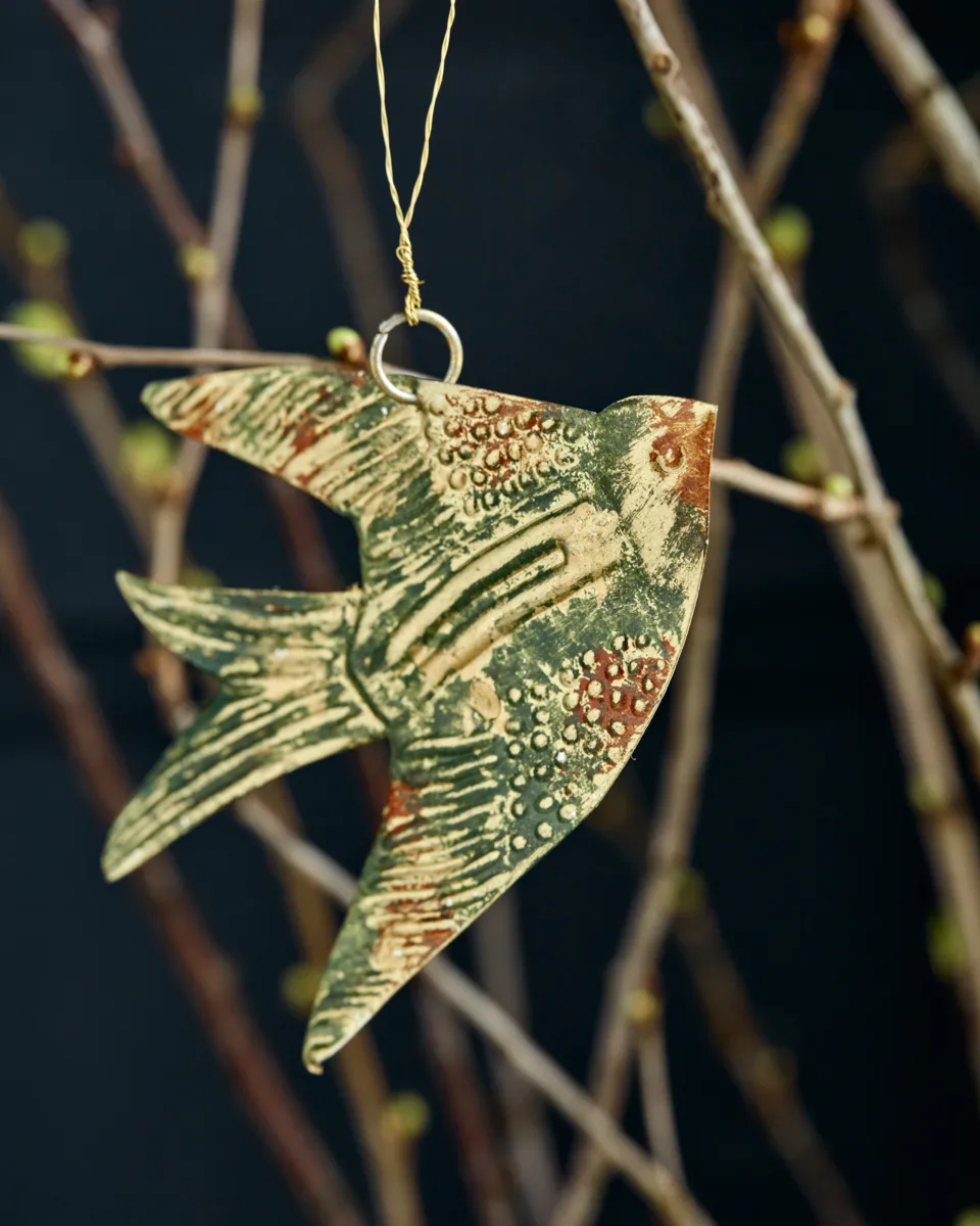 Decorazioni pendenti Humi 4 pezzi, Verde House Doctor