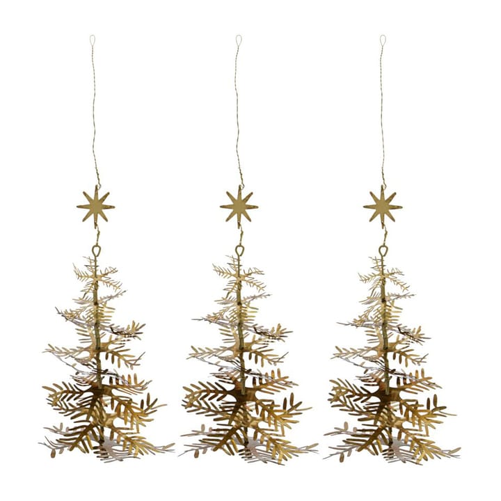 Decorazioni per albero di Natale Lamet confezione da 3 - Antique brass - House Doctor