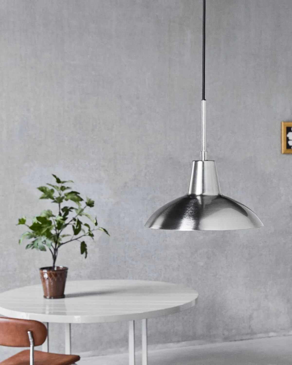 Desk lampadario a sospensione, Finitura argento spazzolato, Ø32x31 cm House Doctor