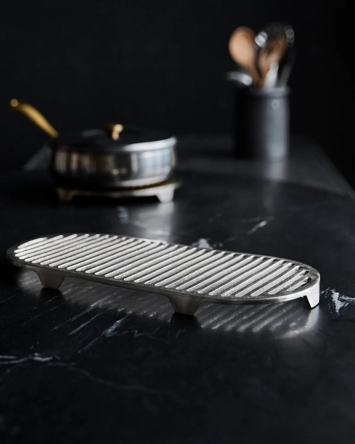Esme sottopiatto, Argento spazzolato, 35,5x16 cm House Doctor