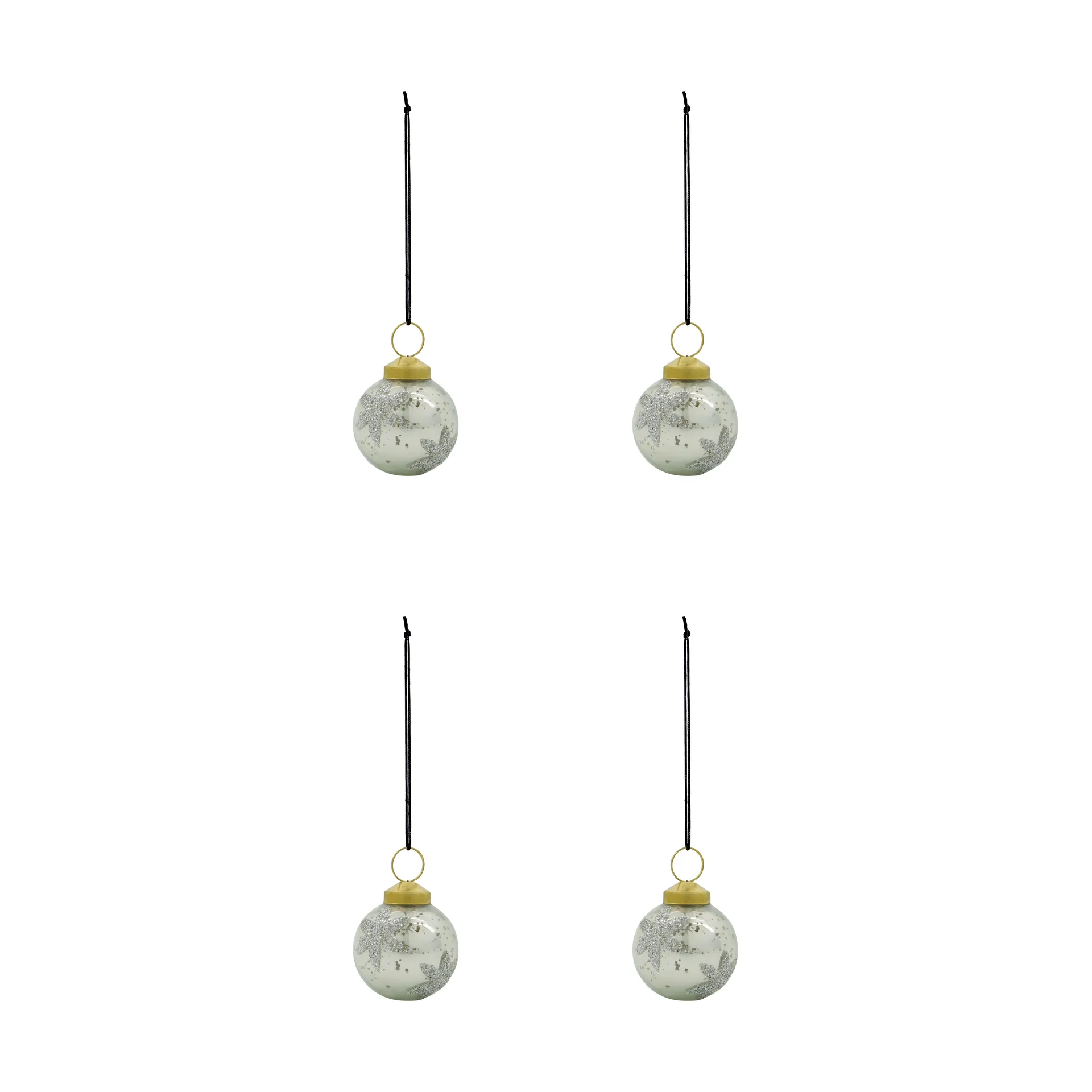 Fiore pallina di Natale 4-pack, Azzurro chiaro House Doctor