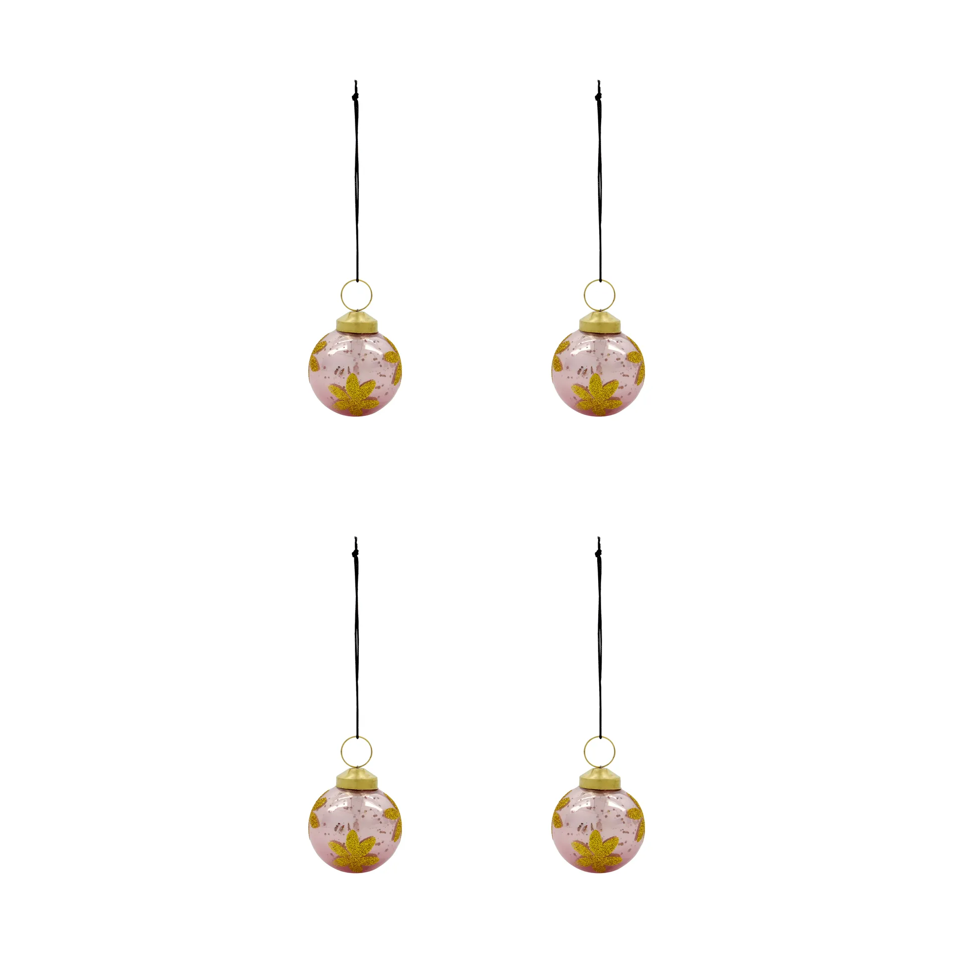 Fiore pallina di Natale 4-pack, Rosa House Doctor