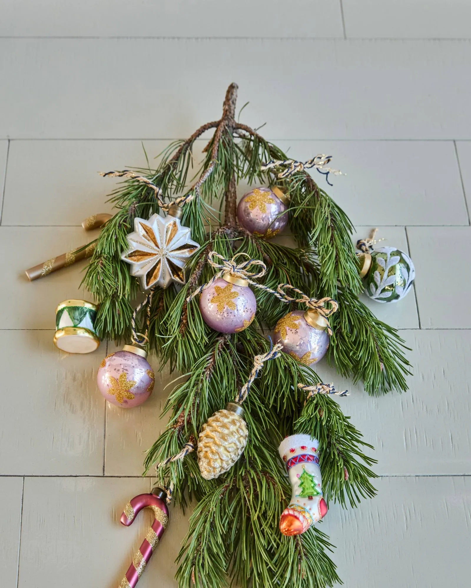 Fiore pallina di Natale 4-pack, Rosa House Doctor