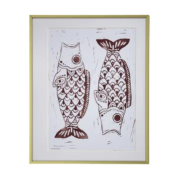 Fish wall art quadro 40x50 cm - Bordeaux - House Doctor