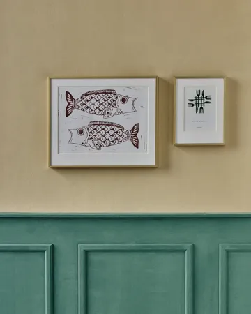 Fish wall art quadro 40x50 cm - Bordeaux - House Doctor