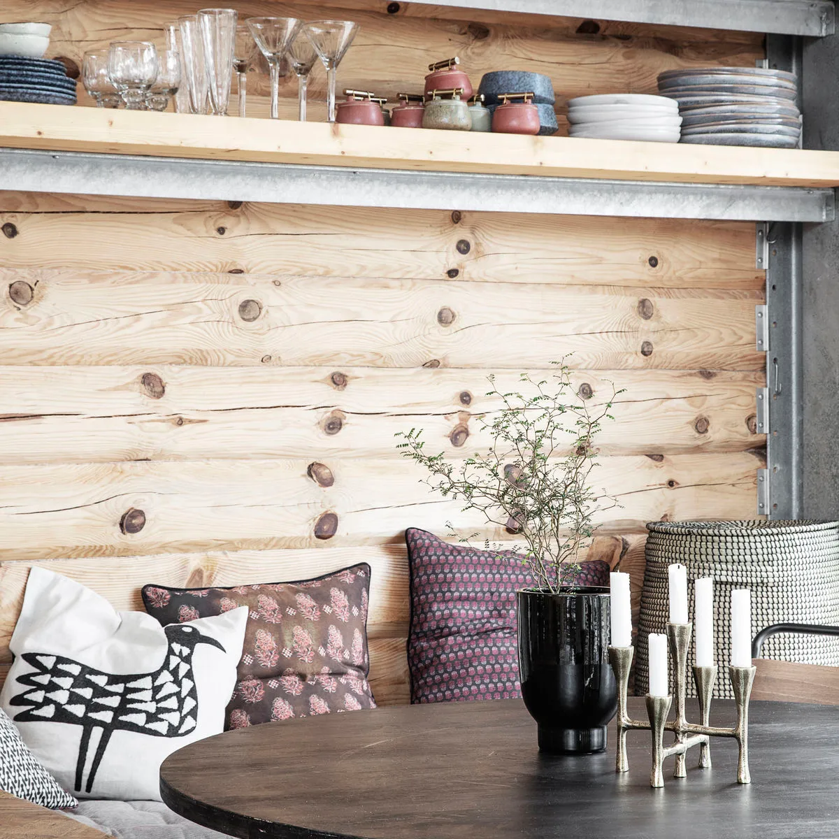 Fodera per cuscino House Doctor con motivo, Lotus House Doctor