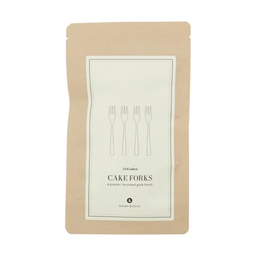 Forchetta da dolce Golden 4 pezzi - Dorato - House Doctor