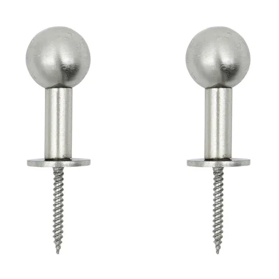 Gancio Ball 2 pezzi, Finitura silver, Ø4x2 cm House Doctor