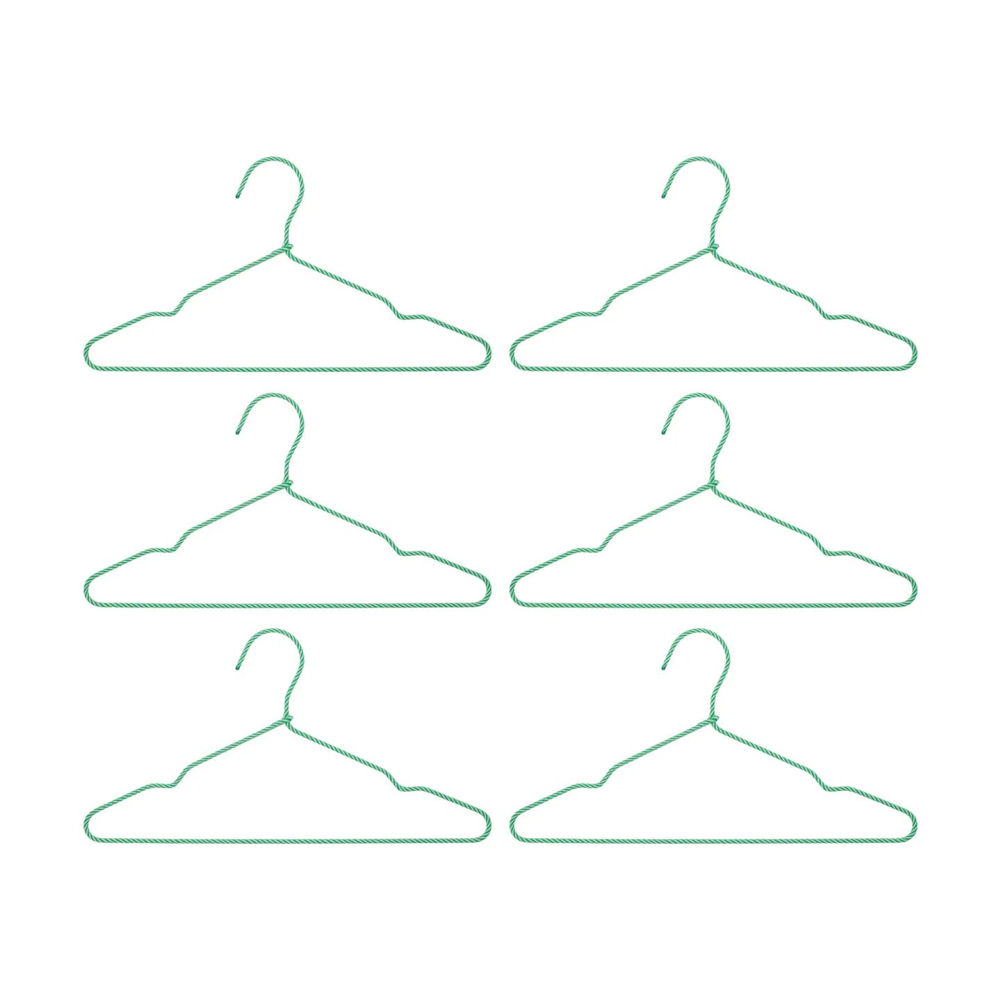 Gancio Wire confezione da 6, Verde House Doctor