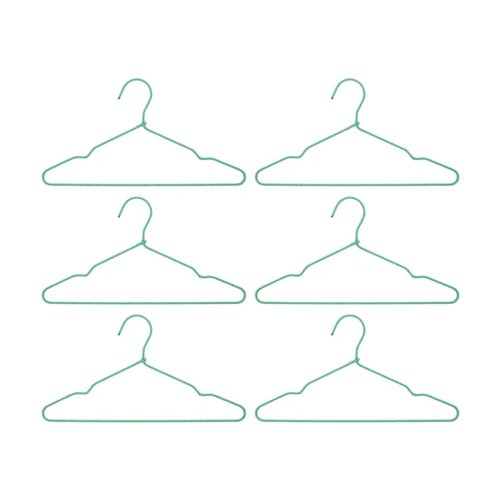 Gancio Wire confezione da 6 - Verde - House Doctor