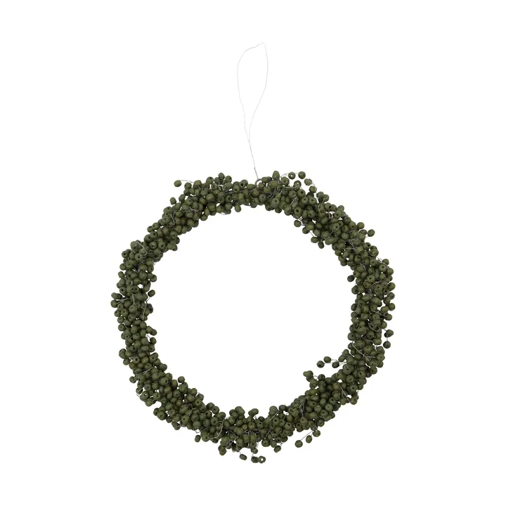 Ghirlanda invernale - Verde, Ø23 cm - House Doctor