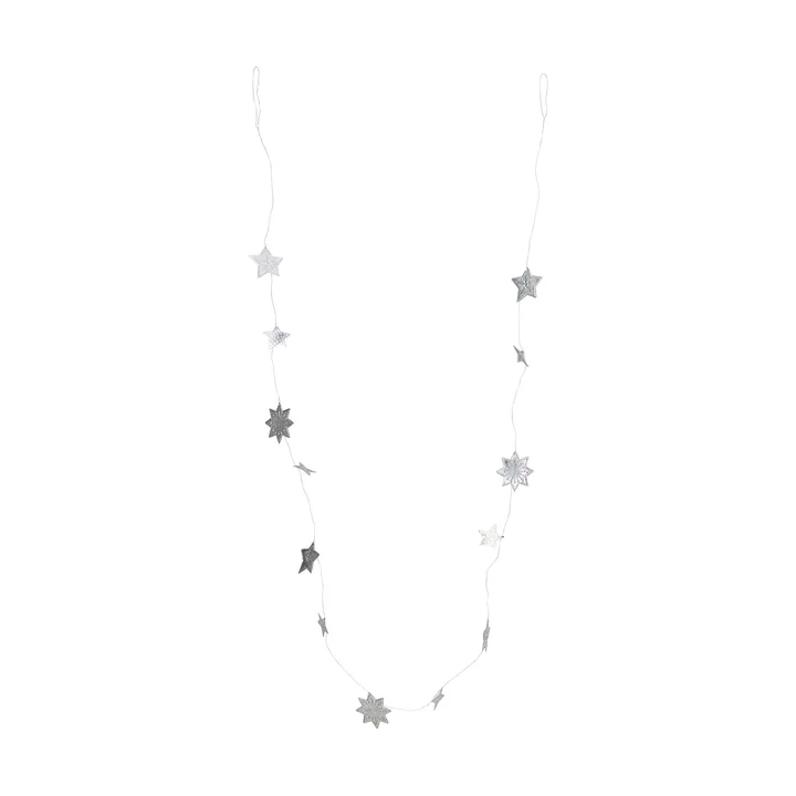 Ghirlanda Stars - Finitura argento, 200 cm - House Doctor
