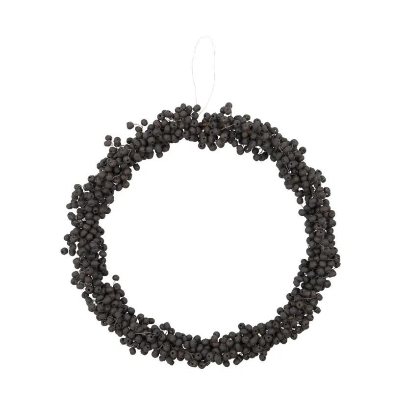 Ghirlanda Winter Ø 23 cm, Nero House Doctor