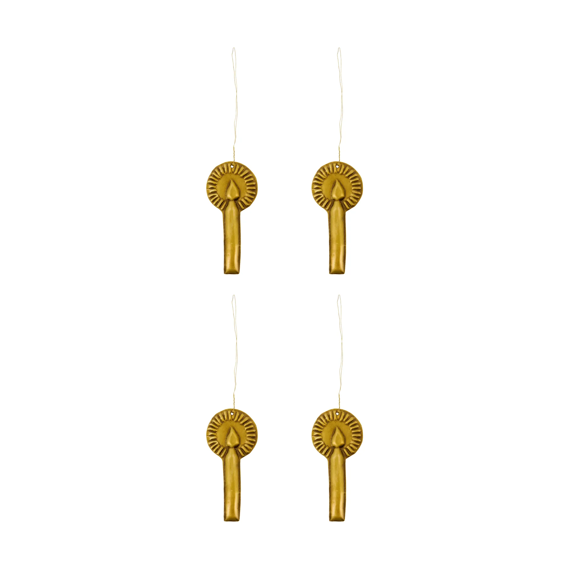 Glory decorazione natalizia set da 4, Ottone antico House Doctor