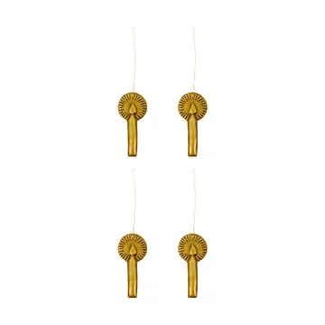 Glory decorazione natalizia set da 4 - Ottone antico - House Doctor
